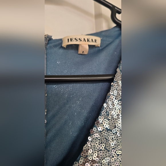 Sequin Velvet Dress - Picture 2 of 7